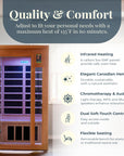 Dynamic Home Sauna with Infrared Lighting - From Where -