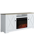 70" TV Stand with Fireplace
