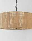 SAFAVIEH Rylumi 5-Light LED Natural Paper Pendant Light with Brown Shade