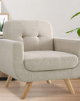Elena Contemporary Accent Chair - From Where -