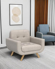 Elena Contemporary Accent Chair - From Where -