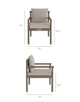 Eleni 7 Piece Outdoor Patio Teak Wood Dining Set - From Where Finds -