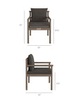 Eleni 7 Piece Outdoor Patio Teak Wood Dining Set - From Where Finds -