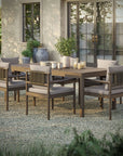 Eleni 7 Piece Outdoor Patio Teak Wood Dining Set - From Where Finds -