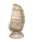Ellen Wicker Swivel Egg Chair - From Where -