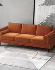 Elmhurst 86" Velvet Square Arm Sofa - From Where -