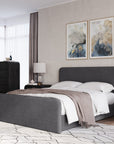 Elora Fully Upholstered Platform Bed - From Where Finds -