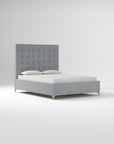 Emmett Tufted Low Profile Bed - From Where -