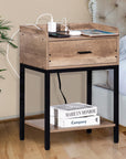 End Side Table with Charging Station (Set of 2) - From Where -