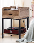 End Side Table with Charging Station (Set of 2) - From Where -