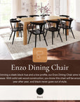 Enzo Black Dining Chair Set of 3 - From Where -