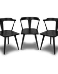 Enzo Black Dining Chair Set of 3 - From Where -