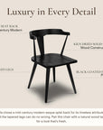Enzo Black Dining Chair Set of 3 - From Where -