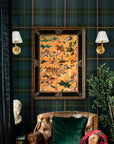 Equestrian Shades of Green Wallpaper - From Where -