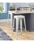 Ergonomic Metal Barstool (Set of 4) - From Where -