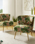 Euclid Felicia Velvet Barrel Chair - From Where -