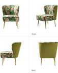 Euclid Felicia Velvet Barrel Chair - From Where -