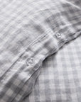 European Linen Gingham Duvet Cover Set - From Where Finds -