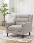 Evelyn Mid Century Fabric Arm Chair - From Where -