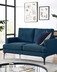Evermore Upholstered Fabric Loveseat - From Where Finds -