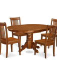 https://www.walmart.com/ip/East-West-Furniture-Avon-5-piece-Wood-Table-and-Dining-Chairs-in-Saddle-Brown/460857123