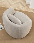 https://www.walmart.com/ip/34-Wide-Boucle-Swivel-Barrel-Chair-Assembly-Round-Upholstered-Armchair-Accent-Chair-Single-Sofa-Chair-Toss-Pillow-Living-Room-Bedroom-Taupe/5927813737