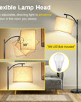 63" Dimmable Arc Floor Lamp
