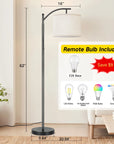 63" Dimmable Arc Floor Lamp