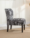 Fabric Armless Contemporary Accent Chair - From Where Finds -