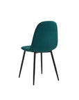Fabric Metal Side Dining Chair - From Where -