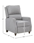 Fabric Push Back Recliner - From Where -