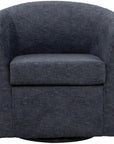 Fabric Swivel Club Chair - From Where -