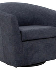 Fabric Swivel Club Chair - From Where -