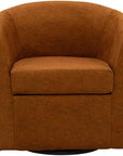 Fabric Swivel Club Chair - From Where -