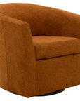 Fabric Swivel Club Chair - From Where -