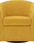 Fabric Swivel Club Chair - From Where -