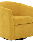 Fabric Swivel Club Chair - From Where -