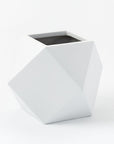Faceted Modern Fiberstone Planters - From Where -