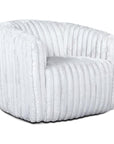 Farleigh Swivel Chair in White - From Where -