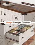 Farmhouse 10 Drawers Double Dresser - From Where -