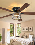 Farmhouse Chandelier Ceiling Fan - From Where -