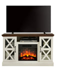 Farmhouse Fireplace TV Stand - From Where -