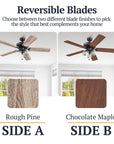 Farmhouse LED Ceiling Fan with Light - From Where -