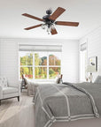 Farmhouse LED Ceiling Fan with Light - From Where -