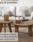 Farmhouse Living Room Coffee Table Set of 2 - From Where -