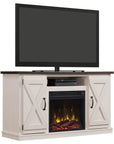 Farmhouse TV Stand with Electric Fireplace - From Where -