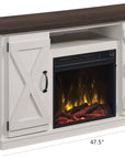 Farmhouse TV Stand with Electric Fireplace - From Where -