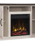 Farmhouse TV Stand with Electric Fireplace - From Where -