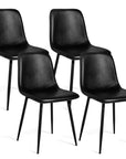Faux Leather Seat Dining Chairs (Set of 4) - From Where -