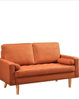 Faux Leather Sofa with Removable Cushions - From Where -
